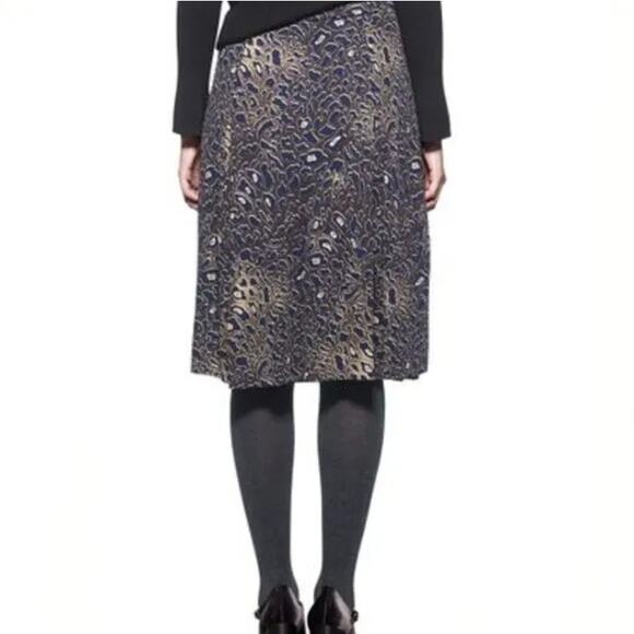 Tory Burch Animal Print Knee Length Skirt leopard print cheetah XS - Picture 4 of 13